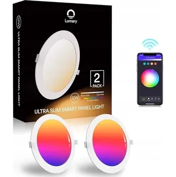 LED osvětlení LED Zapuštěné svítidlo Smart WiFi RGB+CCT 2x12W Stmívatelné Alexa Google