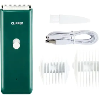 Kosmetika pro psa Elektrický zastřihovač chlupů pro domácí mazlíčky 45 x 30 x 122 mm 2 nástavce USB nabíjení 90 min použití Nerezová ocel ABS zelená