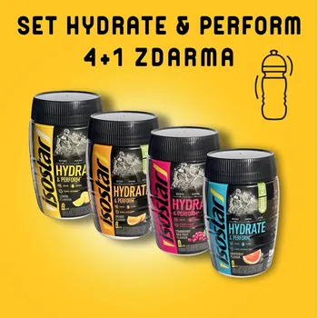 Iontový nápoj Isostar SET HYDRATE & PERFORM 4+1 ZDARMA