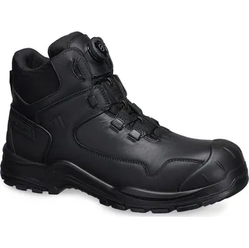 PORTWEST COMPOSITE S3S FC38 / Kožená kotníková bezpečností obuv S3S HRO SR FO SC - černá 41