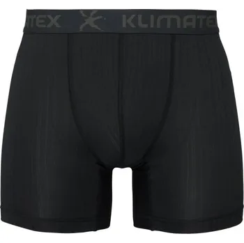 Boxerky Klimatex RUNE MID SILKTOUCH Pánské funkční boxerky, černá, L