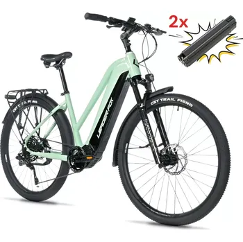 Elektrokolo Leader Fox Barnet 20 Ah 28" dámské Light Green 2025 M + baterie ZDARMA