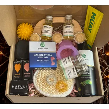 Kosmetická sada Dárková sada na masáže VELKÁ Voňavá a hravá Partnerská