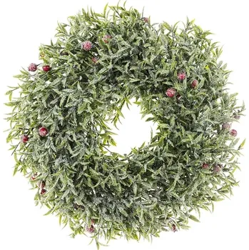 Vánoční dekorace Vánoční věnec home & lifestyle 10 x 40 x 40 cm 146423 vícebarevná MLC