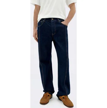 Pánské kalhoty Thinking MU Denim Medium Wash Rainn Pants DENIM 46