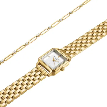 Hodinky Rosefield dárková sada Boxelle hodinek a Round Crystals náramku BWGRC-X283