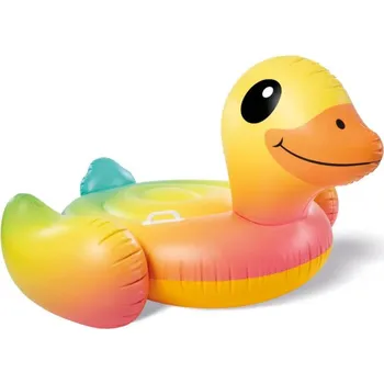 Lehátko kačenka s úchyty nafukovací 160x118cm v krabici 27x24x11cm