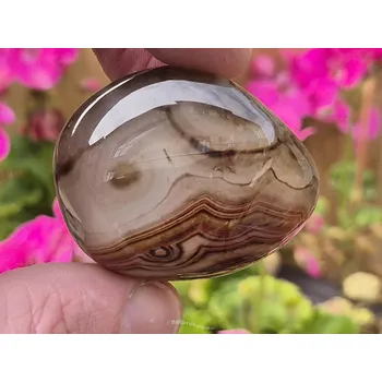 Přírodní kámen Troml kámen achát 67g Čína