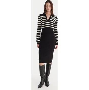 Dámské šaty Liu Jo Úpletové šaty TF5215 MS63L Černá Regular Fit L