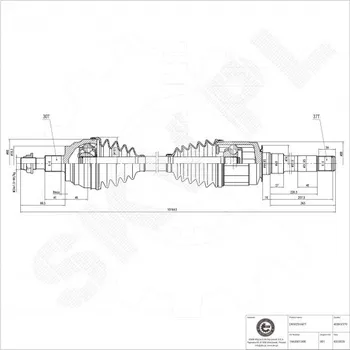Poloosa kola Přední pravá hnací hřídel Mercedes-Benz GLE GLS GL M-Class 1663301300 ESEN SKV