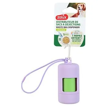 Toaleta pro kočku Zásobník sáčků na exkrementy fialová YR Zolux