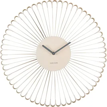 Hodiny Nástěnné hodiny Karlsson Cascara 50 cm béžová barva KA6074WH 02X