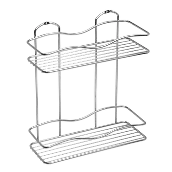 Koupelnový nábytek PRODOMOS line Nástěnná polička MULTI dvoupatrová do koupelny