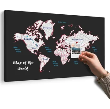 Obraz Dovido Obraz na korku jedinečná mapa světa