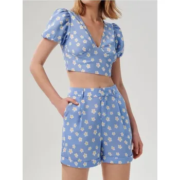 Dámské kraťasy Sinsay - Vzorované kraťasy - vícebarevná - 6982J-MLC - 6982J-MLC-XS