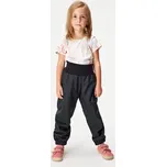 Dětské softshellové kalhoty s beránkem Light, Černá Žíhaná Velikost: 158/164