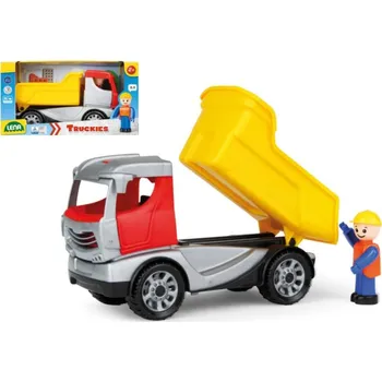 autíčko Auto Truckies sklápěč plast 22cm s figurkou v krabici 24m+