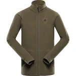 Alpine Pro SIUS 2 NEUTRÁLNÍ / ZEMITÁ PÁNSKÁ FLEECOVÁ MIKINA 5XL