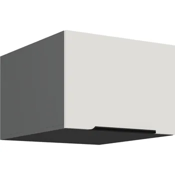 Kuchyňská skříňka 50 NAGU-36 1F, Horní kuchyňská skříňka o hloubce 57 cm, Aria bílá/antracit