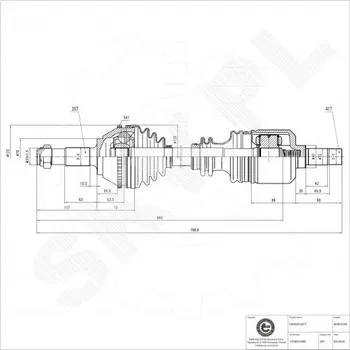Poloosa kola Přední levá hnací hřídel Citroën Jumper I Fiat Ducato Peugeot Boxer 1478551080 ESEN SKV
