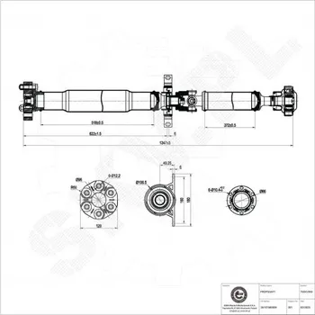Poloosa kola Hnací hřídel BMW X3 26107585939 ESEN SKV