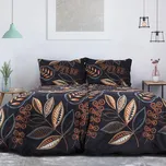 Flanelové povlečení NOČNÍ LISTY