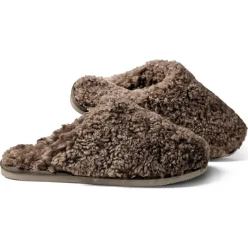 Dámské pantofle Kožešinové pantofle Fellhof TRENDY Teddy Velikost: 44/45, Barva: tmavě hnědá