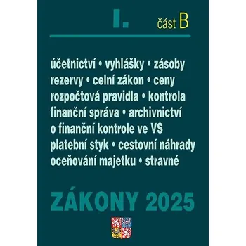 Zákony I B/2025 – Účetní zákony Kniha