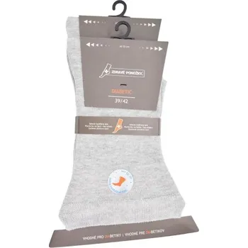 Dámské ponožky Olet Zdravotní elastické extra rozšířené jednobarevné diabetické ponožky 31129 Ponožky: 39 - 42
