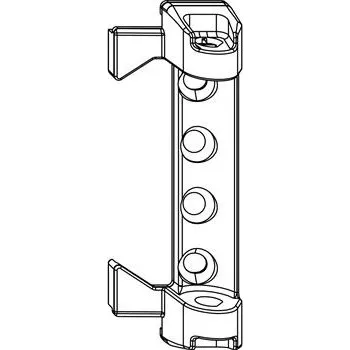 Okno MACO ložisko nůžek AS pro dřevo 12/20 mm, 120 kg, bílé (207877)