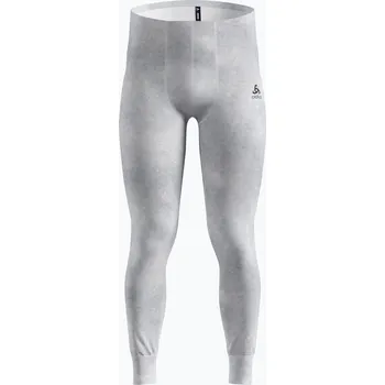 Pánské termo spodky Pánské termo kalhoty ODLO Active Warm X Pow Bl Bottom Long odlo silver grey