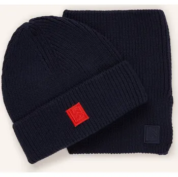 Šála Liewood Dětská Sada Lina: Kruhová Šála A Čepice, tmavě modrá, 98