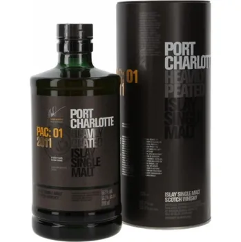 Whisky Port Charlotte PAC01 2011 Heavily Peated 56,1% 0,7 l (tuba)