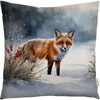 Povlečení DARRÉ Dekorační povlak na polštářek Vánoční liška