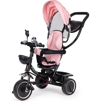 Dětská tříkolka Dětská tříkolka s otočnou sedačkou - růžová