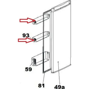 Příslušenství pro lednici 49030725 - Přihrádka pro chladničku Candy