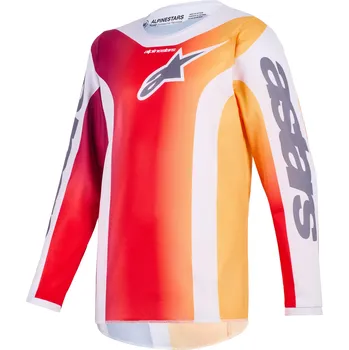 Moto dres ALPINESTARS dres FLUID PORTL YOUTH, ALPINESTARS, dětské (červená/oranžová/světle šedá) 2026 Velikost/Provedení: L
