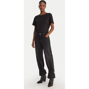 Dámské oblečení Liu Jo Jeansy UF5105 D0291 Šedá Boyfriend Fit 25