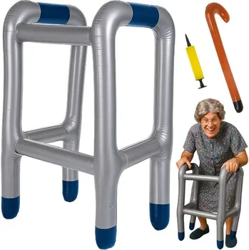 Nafukovací chodítko s holí + pumpička