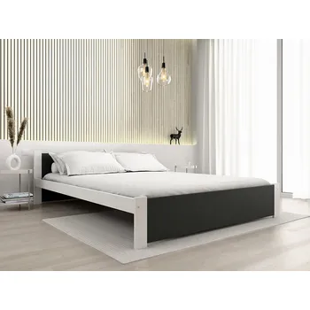 Postel AKCE Postel IKAROS 120 x 200 cm, antracit/bílá II. jakost