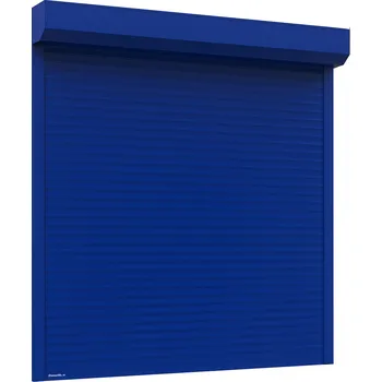 Garážová vrata Rolovací garážová vrata RAL 5005 (modrá) s pohonem, fotobuňkami a blokovacím mechanismem proti nadzvednutí Šířka stavebního otvoru (mm): 3000, Výška stavebního otvoru (mm): 2000