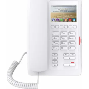 Mobilní telefon Fanvil H5 hotelový IP bílý telefon, 2SIP, 3,5" bar. displ., 6 progr. tl., USB, PoE