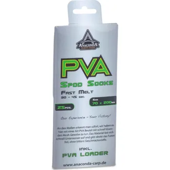 PVA Anaconda PVA sáčky Fast Melt Spod Socks 70x130mm 25ks