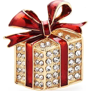 Brož B-TOP Brož Vánoční dárek červená