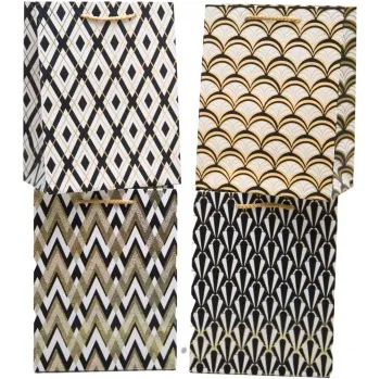 Dárková taška Dárková papírová taška, MIX MOTIVŮ, 12x26x32 cm, 1 kus