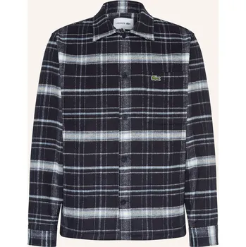 Pánská košile Lacoste Pánská Flanelová Přetažená Bunda, tmavě modrá / tmavě...