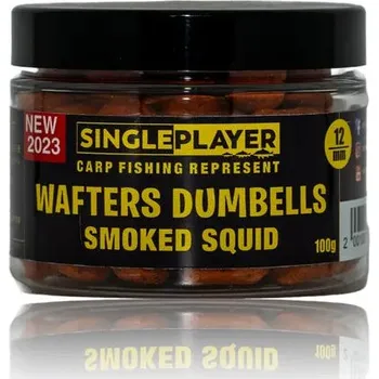 Boilies SINGLEPLAYER Wafters Dumbells Smoked Squid 100g 12 mm