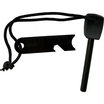 Vybavení pro přežití WARAGOD Hořčíkové křesadlo s píšťalkou a zápalnou šňůrou Ignition