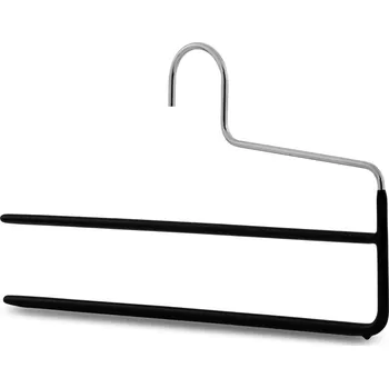 Ramínko MAWA kovové ramínko na kalhoty KH DUO, protiskluzové, 35 cm, černé, 5 ks