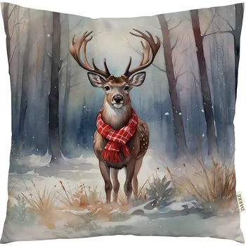 Bytový textil DARRÉ Dekorační povlak na polštářek Vánoční strážce lesa